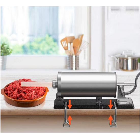 Masina carnati ORIZONTALA , 5.5 KG,  5 palnii incluse{10,17,21,25,29} Craft-tec MX130